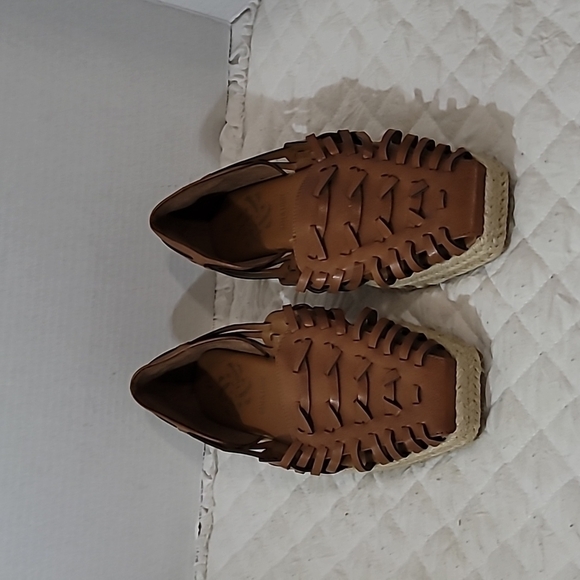 Sam & Libby Womens Espardrilles Size 9.5  Brown - Picture 2 of 7